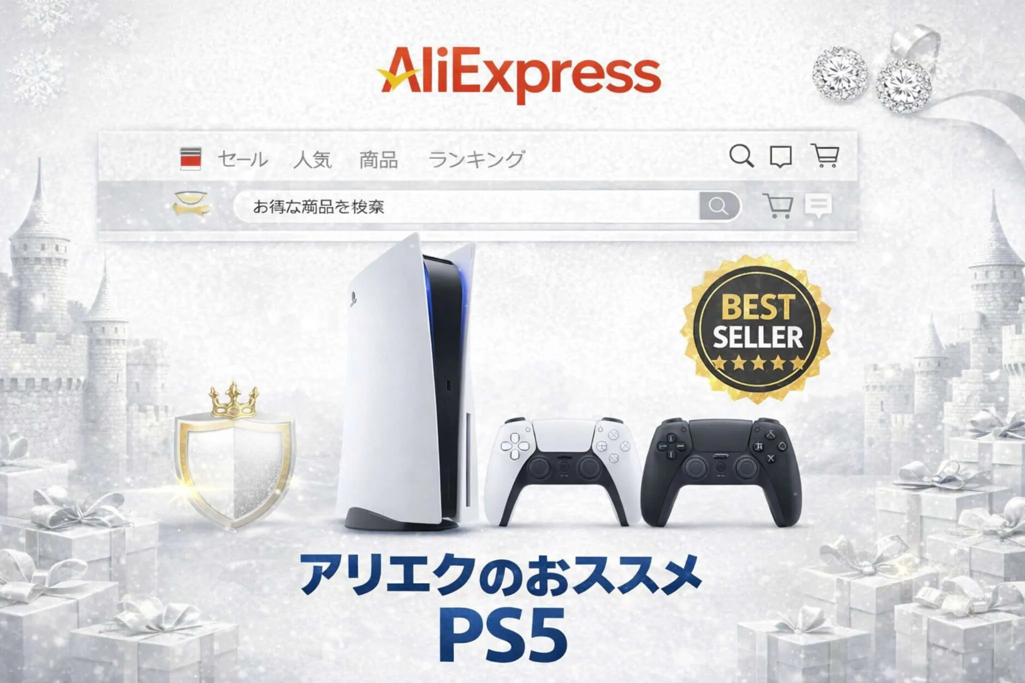 アリエクのおススメ PS5