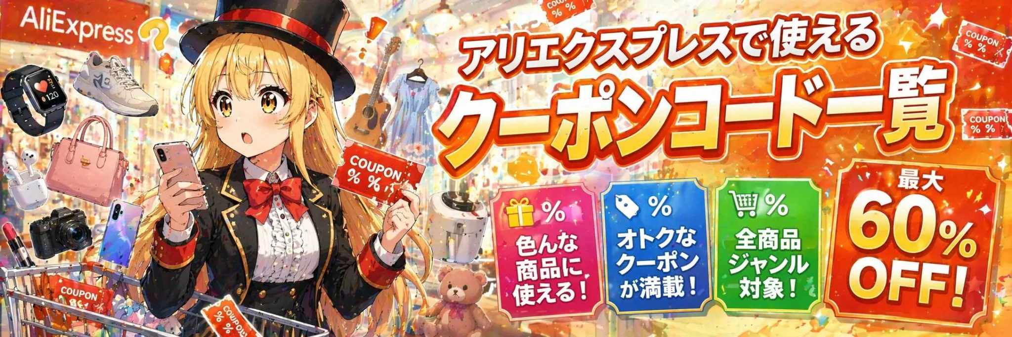 アリエク クーポンコード一覧